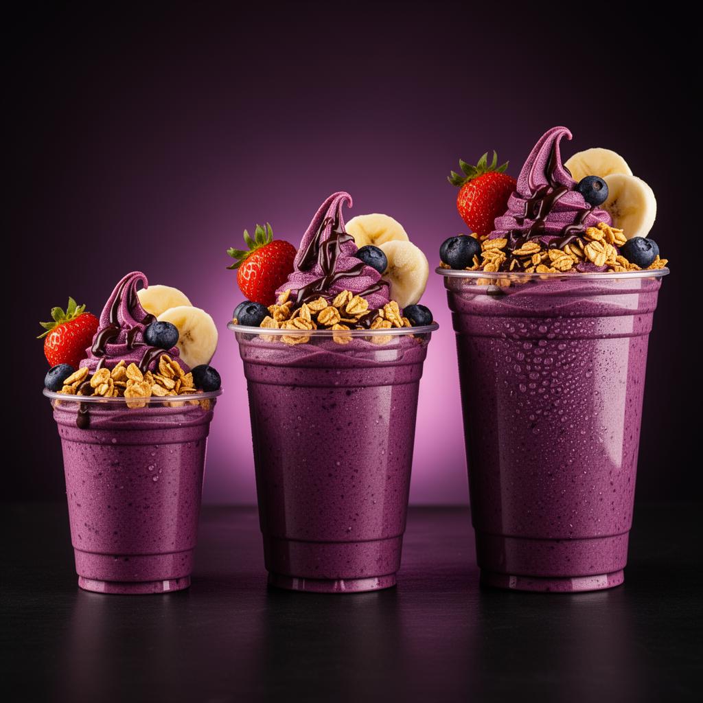 Açaí 500ml + 3 acompanhamentos